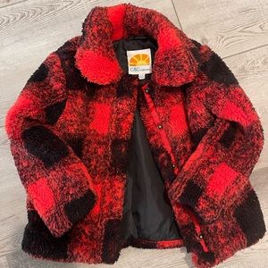 C&C California Girls Buffalo Check Fleece Jacket NWOT